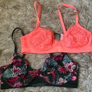 VS pink lace bras bundle